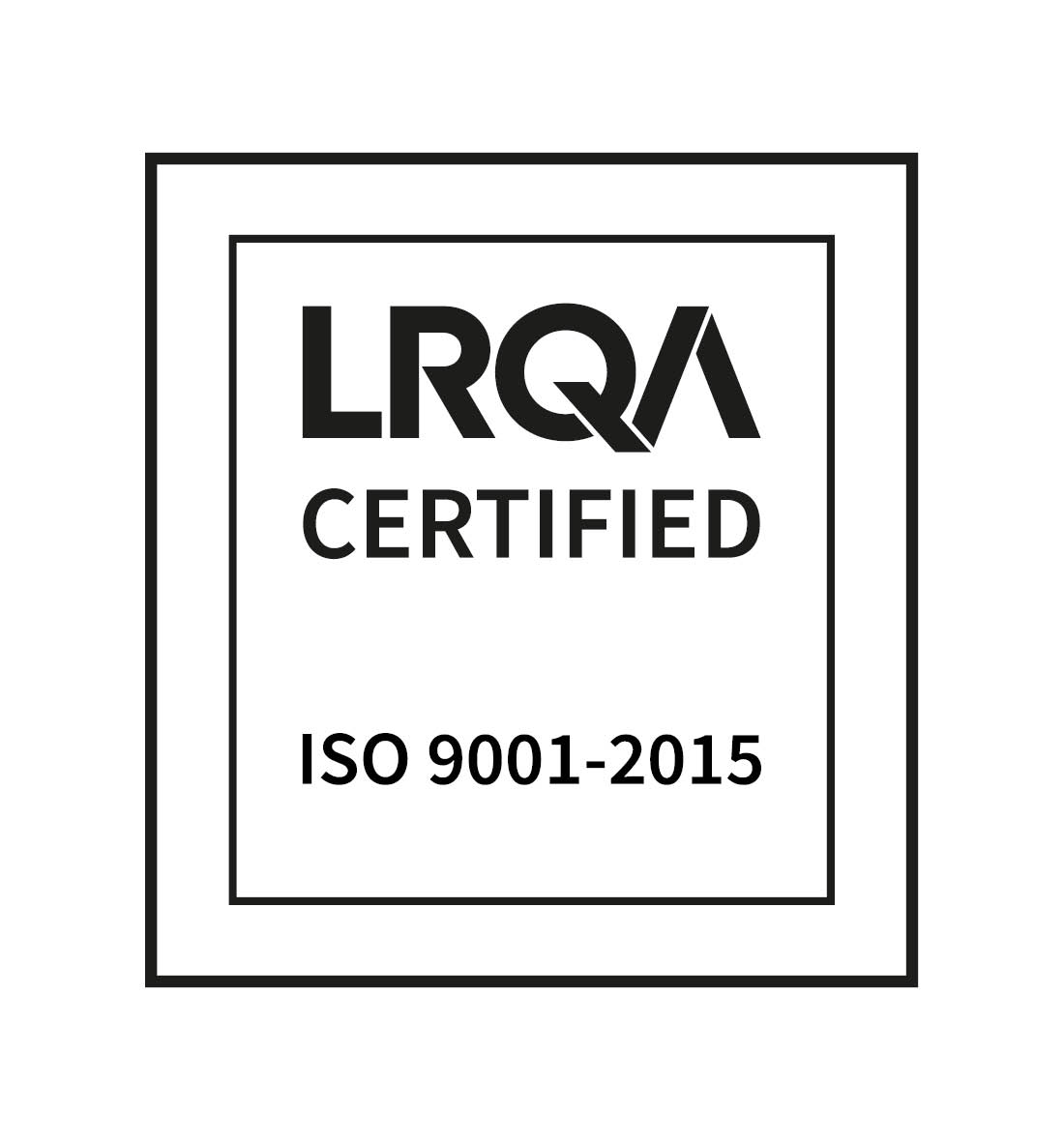 LRQA ISO9001 2015 Certificate